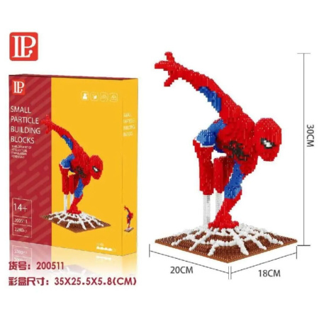 Конструктор 200511 - 3D из миниблоков Человек-Паук