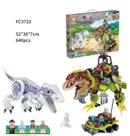 Конструктор FC3723 - Бой Индоминуса и робота-динозавра