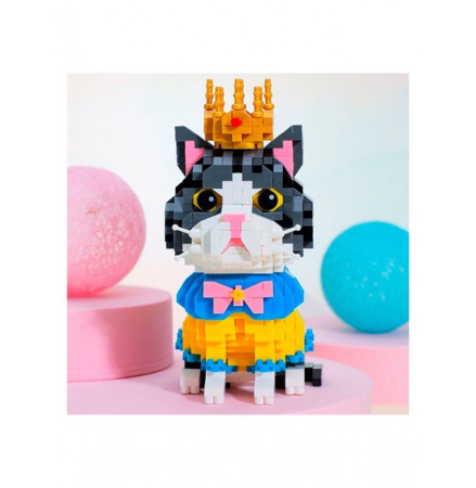 Конструктор Balody 18404 - 3D Котик с короной 