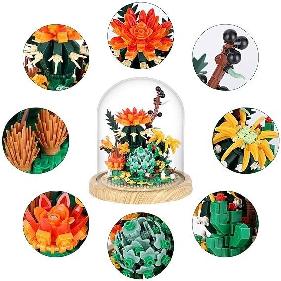 Конструктор Zhe Gao 00978 - Флорариум с суккулентами