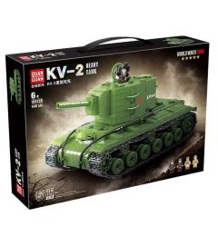 Конструктор 100239 Quanguan - КВ-2 — советский тяжёлый штурмовой танк