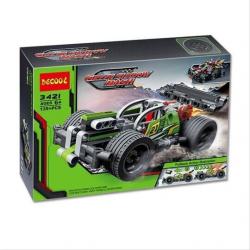 Конструктор Decool 3421 Зеленый гоночный автомобиль Конструктор Decool 3421 Зеленый гоночный автомобиль