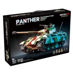 Конструктор 100252 Quanguan - Pz.Kpfw. V Panther немецкий средний танк Пантера