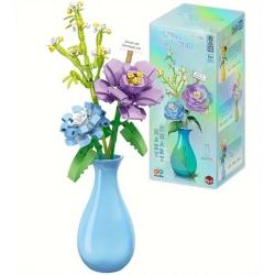 Конструктор Zhe Gao 622007 - Букет цветов в наборе керамической вазой