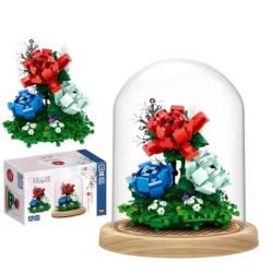 Конструктор Zhe Gao 00974 - Флорариум с цветами
