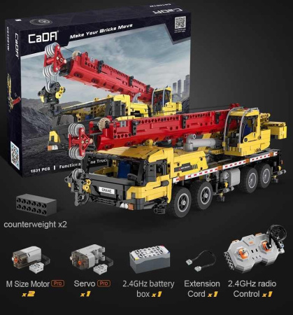 Конструктор CaDa C61081W Передвижной кран (на радиоуправлении)