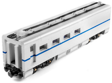 Конструктор Mould King 12002cx Вагон ресторан для высокоскоростного поезда CRH2A