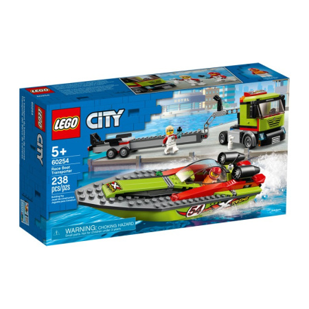 Конструктор Lego 60254 City Great Vehicles Транспортировщик скоростных катеров