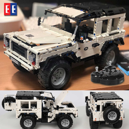 Конструктор CaDa C51004W Белый джип Land Rover на радиоуправлении