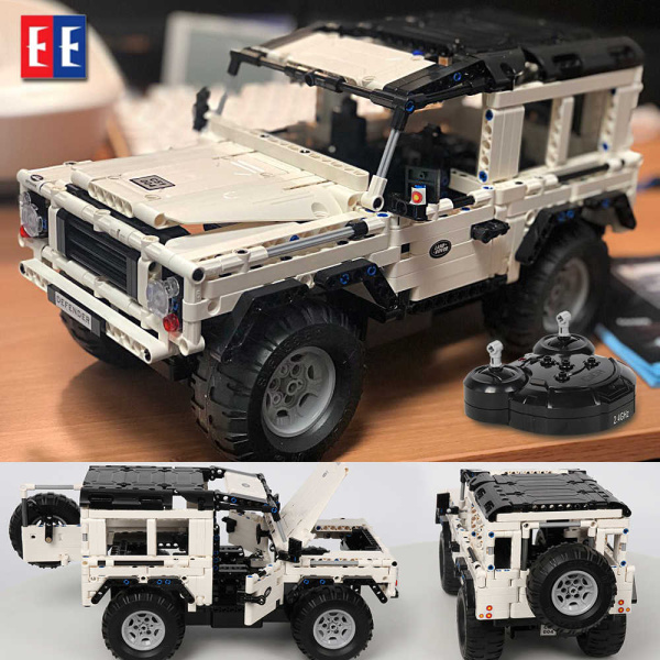 Конструктор CaDa C51004W Белый джип Land Rover на радиоуправлении