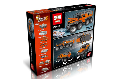 Конструктор Lepin 23011b Авторос Шаман 8х8 Оранжевый