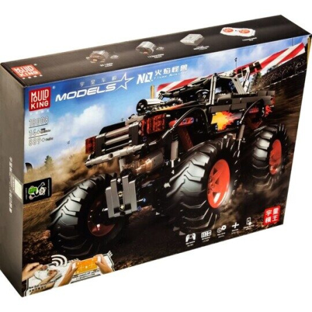 Конструктор Mould King 18008 - Монстр-трак Пламя на пульте
