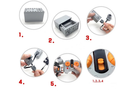 Конструктор Lepin 02008 Синий Грузовой поезд