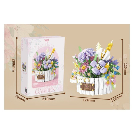 Конструктор P1295 - Цветы в корзине