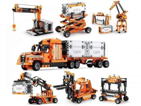 Конструктор Cada C71002 Механическая лаборатория - порт (10в1)