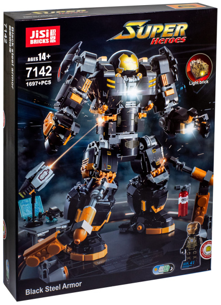 Конструктор Jisi bricks 7142 Black Hulk Buster — MK41