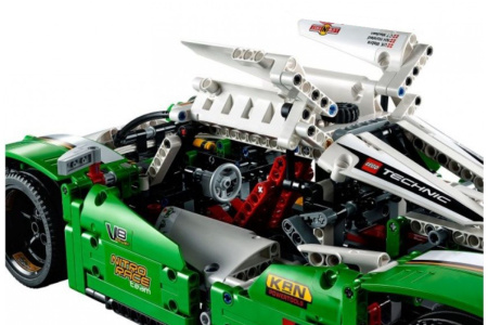 Конструктор King 38017 Зеленый гоночный автомобиль