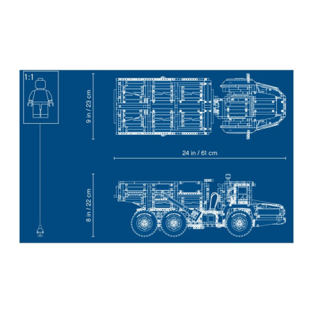 Конструктор Lego 42114 Technic Самосвал Volvo 6х6