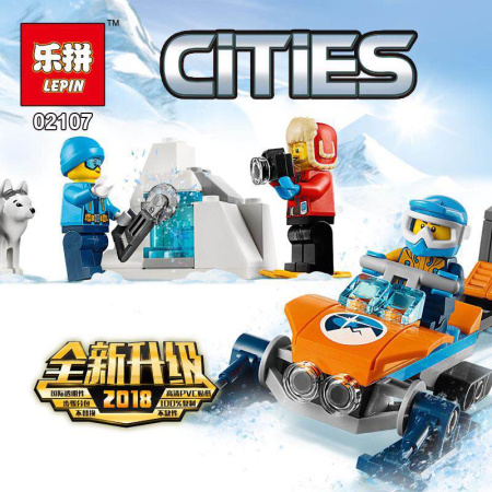 Конструктор Lepin 02107 Арктическая экспедиция - полярные исследователи