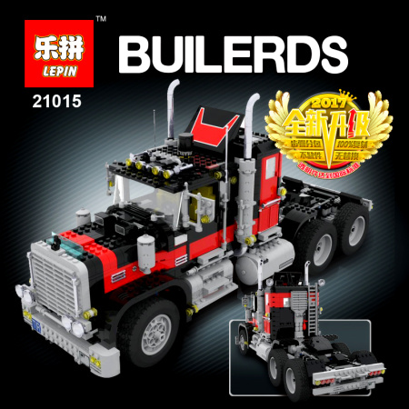 Конструктор Lepin 21015 Капотный Тягач — Черный Кот