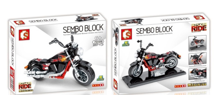 Конструктор Sembo 701128 Мотоцикл Victory Vegas News