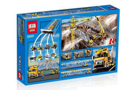 Конструктор Lepin 02041 Большой грузовик и мост