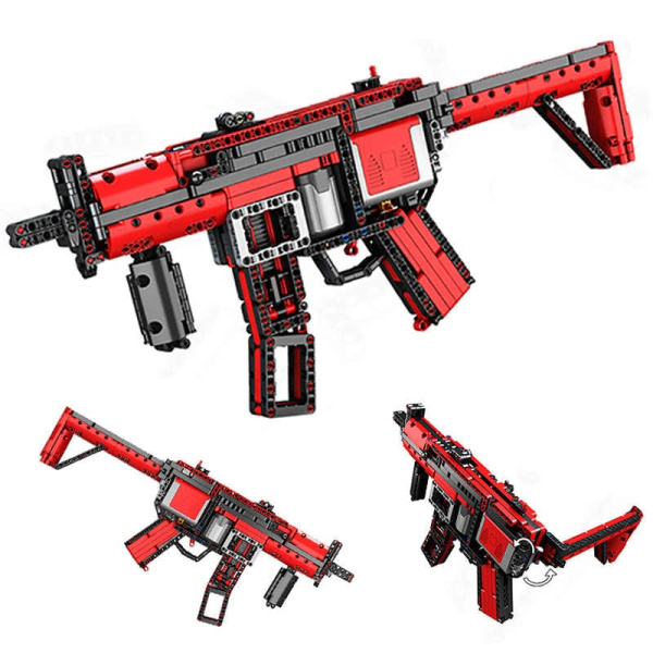 Конструктор пистолет-пулемёт JiSi Bricks HK MP5 с мотором