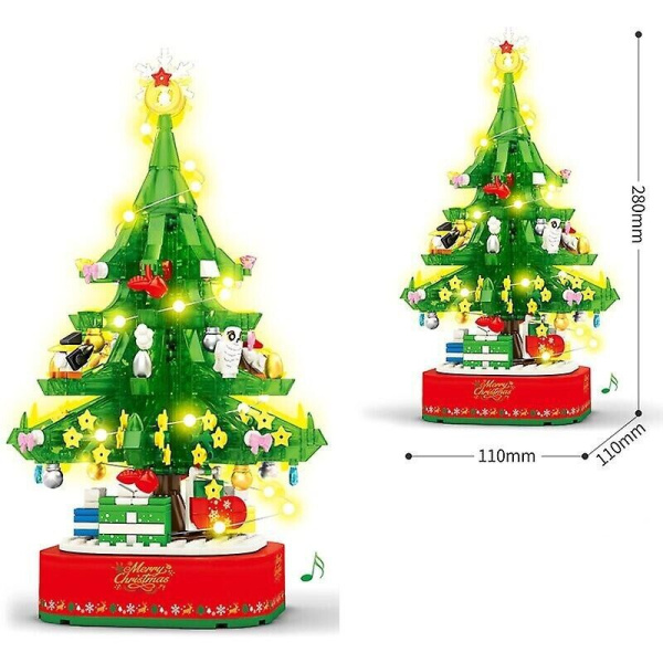 Конструктор Sembo 601097 - Музыкальная шкатулка Рождественская ёлка