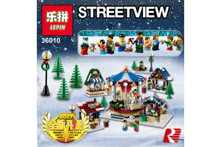 Конструктор Lepin 36010 Зимний деревенский рынок