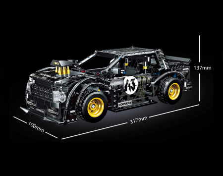 Конструктор ZHE GAO QL0426 Ford Mustang Hoonicorn RTR дрифт-кар