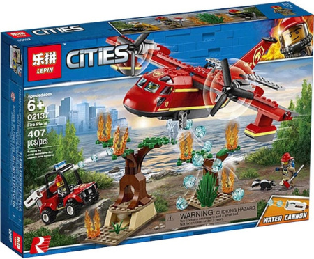 Конструктор Lepin 02137 Пожарный самолет