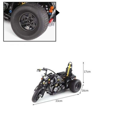 Конструктор XingBao XB-03020 Тяжелый мотоцикл - Трицикл 
