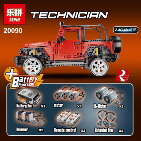 Конструктор Lepin 20090 Jeep Wrangler Rubicon RC