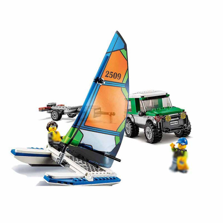 Конструктор Bela 10647 Внедорожник с прицепом для катамаран