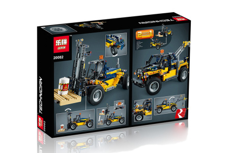 Конструктор Lepin 20082 Сверхмощный вилочный погрузчик 2в1