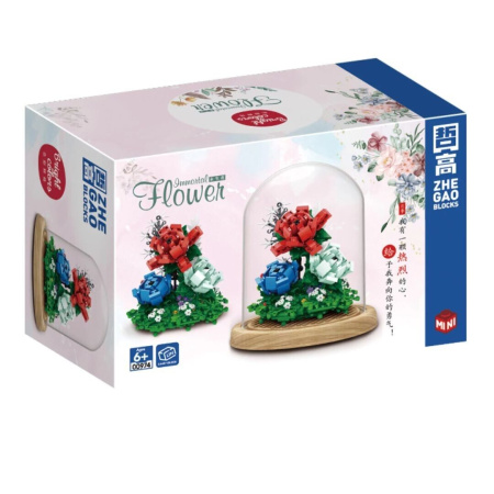 Конструктор Zhe Gao 00974 - Флорариум с цветами