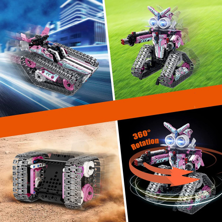 Конструктор 8027 Гусеничный Робот 3 в 1 ( На радиоуправлении, программируемый)