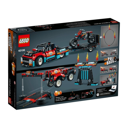 Конструктор Lego 42106 Technic Шоу трюков на грузовиках и мотоциклах