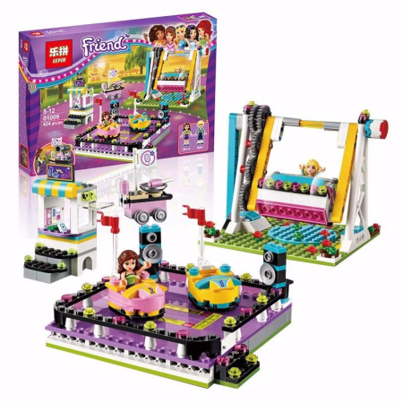 Конструктор Lepin 01009 Парк развлечений: аттракцион Автодром