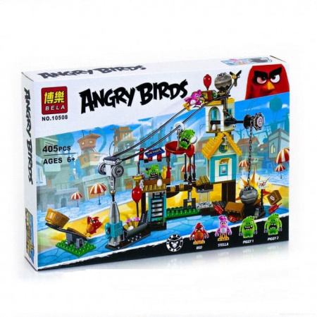 Конструктор BELA 10508 Разгром Свинограда ANGRY BIRDS