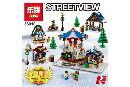 Конструктор Lepin 36010 Зимний деревенский рынок