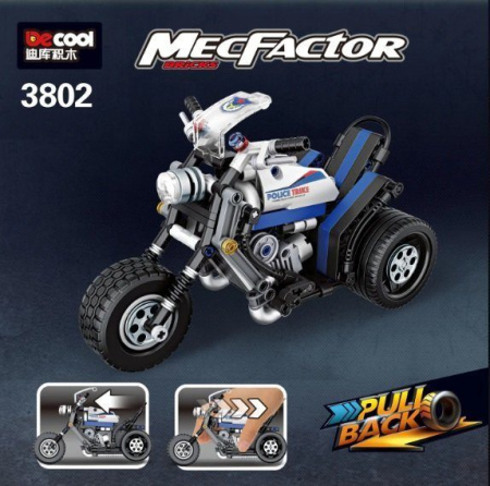 Конструктор Decool 3802 Полицейский мотоцикл