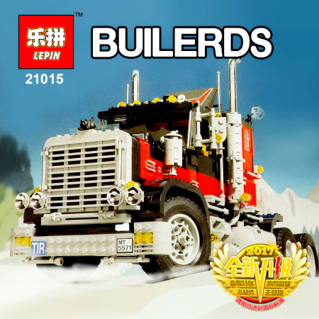 Конструктор Lepin 21015 Капотный Тягач — Черный Кот