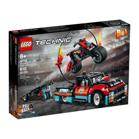 Конструктор Lego 42106 Technic Шоу трюков на грузовиках и мотоциклах