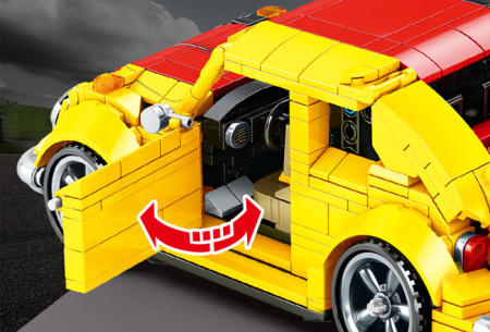 Конструктор Sembo Block (SY) SY8302 Ретро автомобиль Volkswagen Beetle
