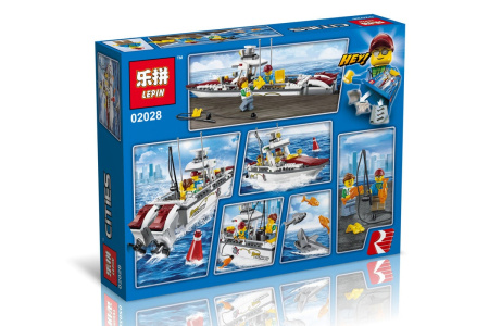 Конструктор Lepin 02028 Рыболовный катер