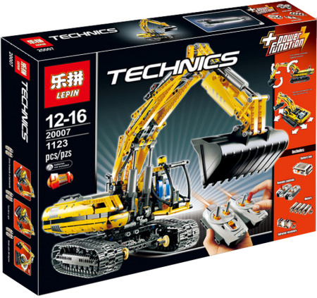 Конструктор Lepin 20007 Моторизированный экскаватор