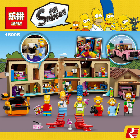 Конструктор Lepin 16005 Дом Симпсонов
