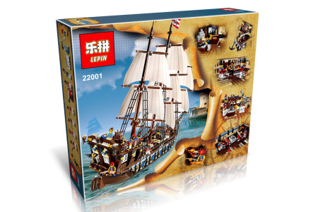 Конструктор Lepin 22001 Флагманский трехмачтовый корабль