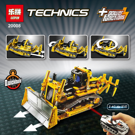 Конструктор Lepin 20008 Бульдозер с электроприводом